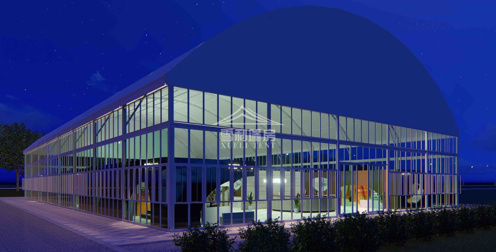 大弧形透明篷房